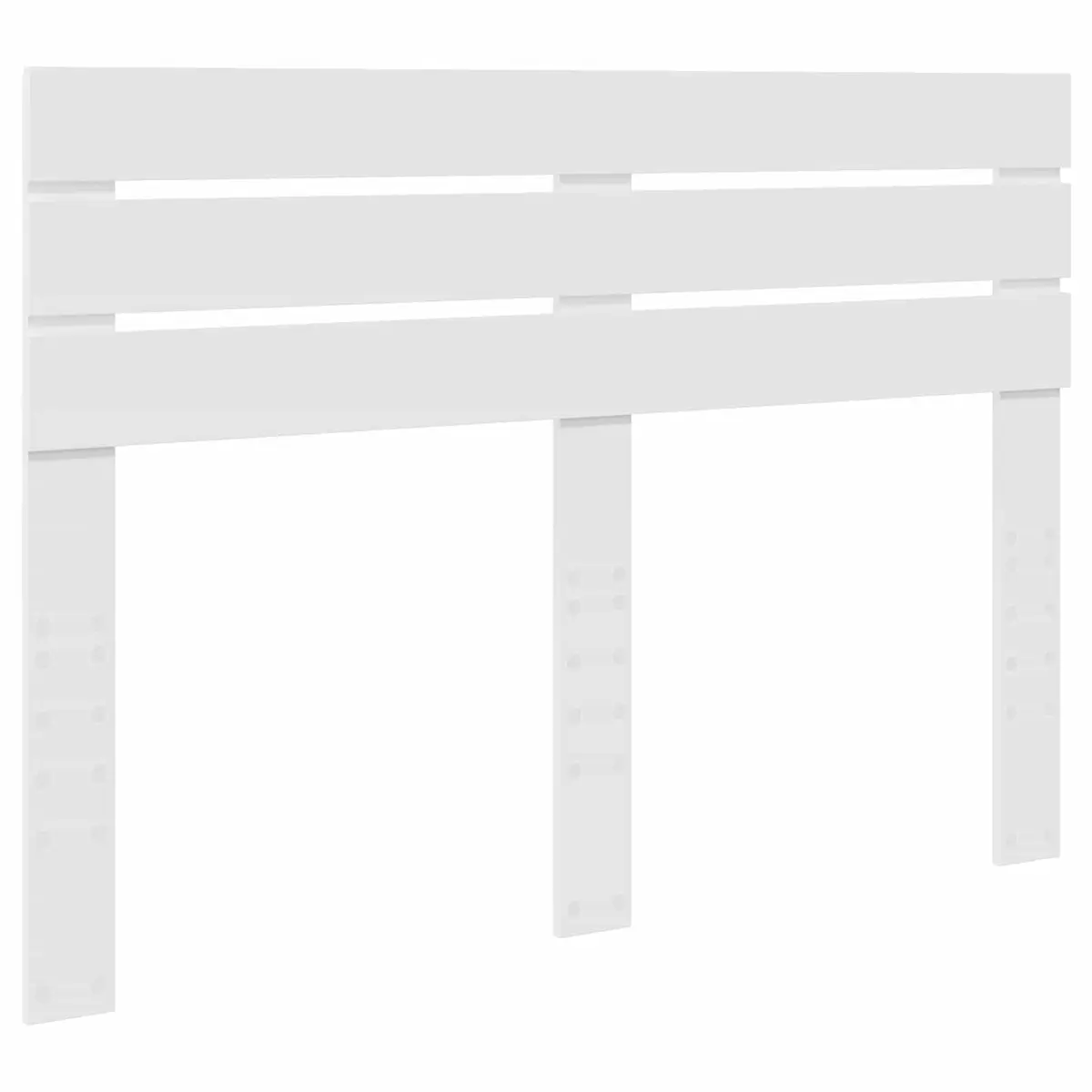 White Engineered Wood Headboard for Bedrooms