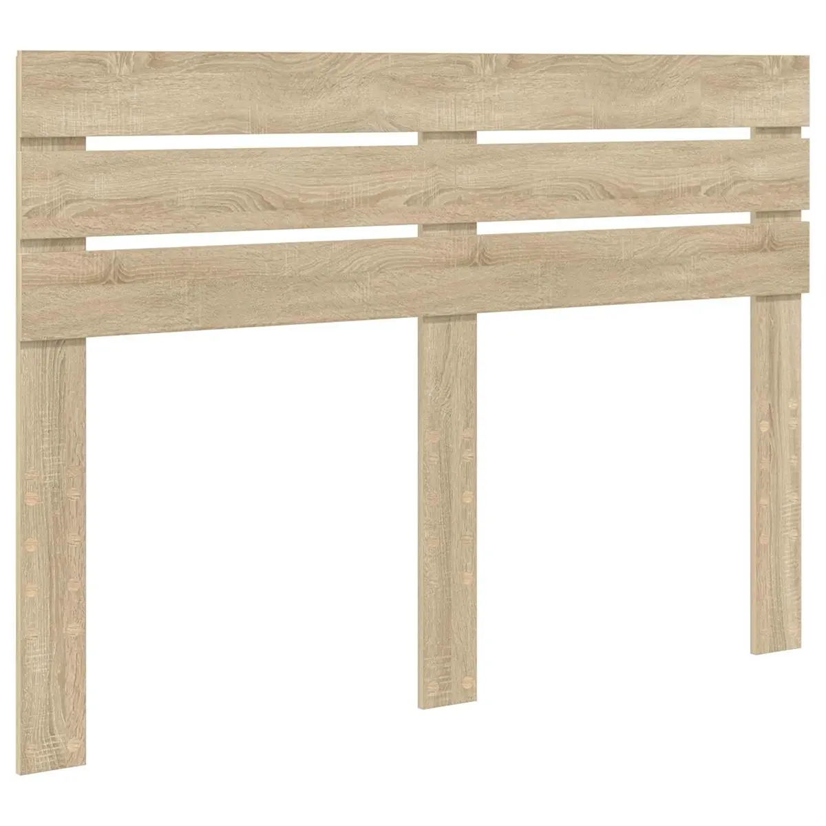 Engineered Wood Brown Rectangular Headboard