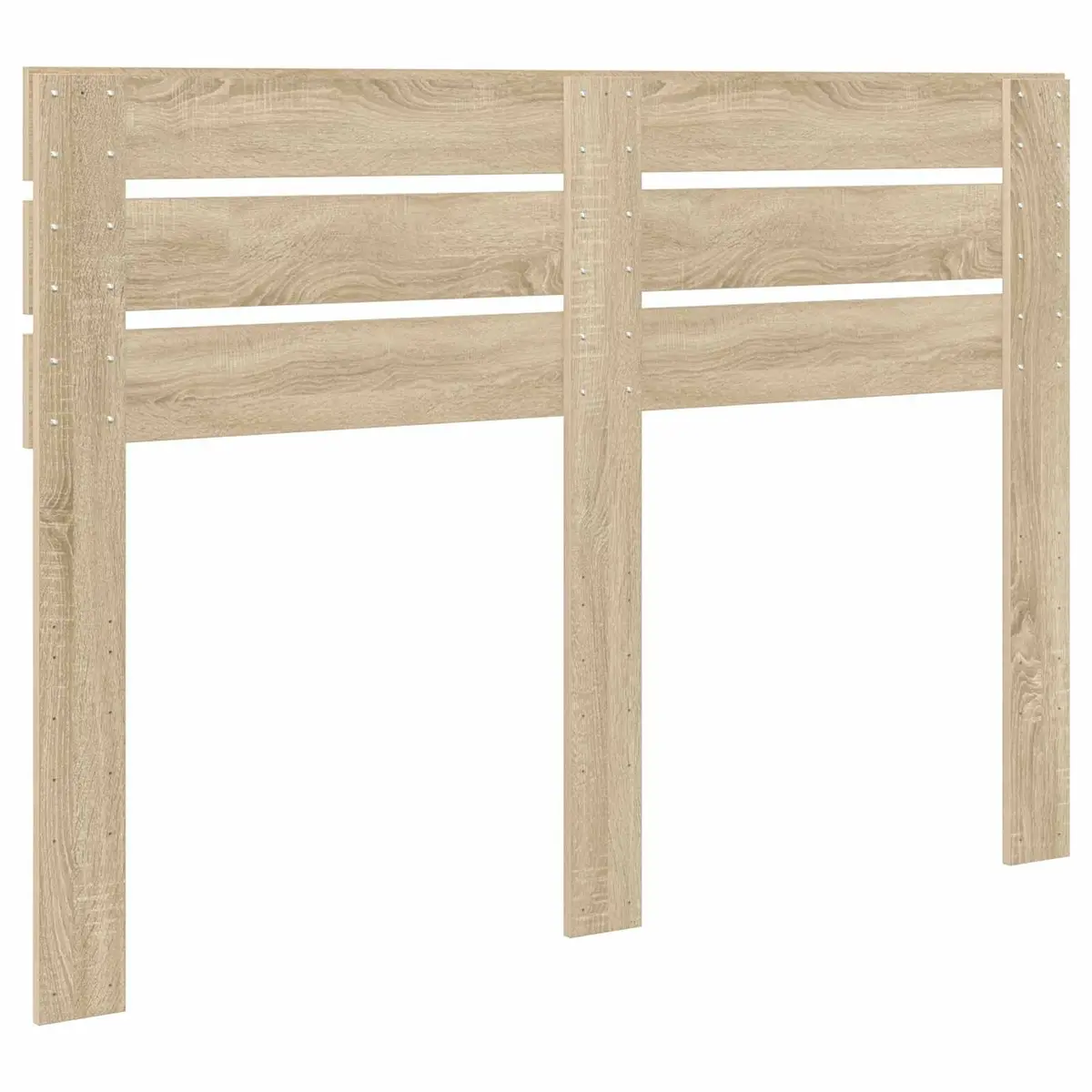 Engineered Wood Brown Rectangular Headboard