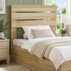 Stylish Rectangular Brown Headboard for Modern Bedrooms