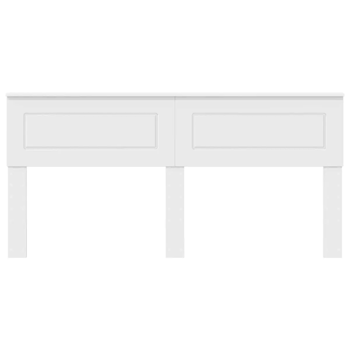White Engineered Wood Headboard for Modern Bedrooms