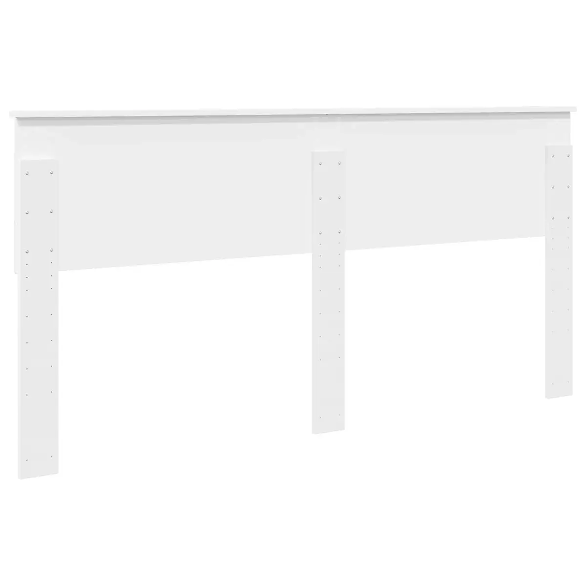 White Engineered Wood Headboard for Modern Bedrooms