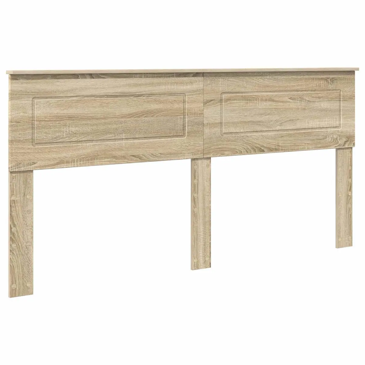 Headboard Engineered Wood Rectangular Modern Brown Sonoma Oak