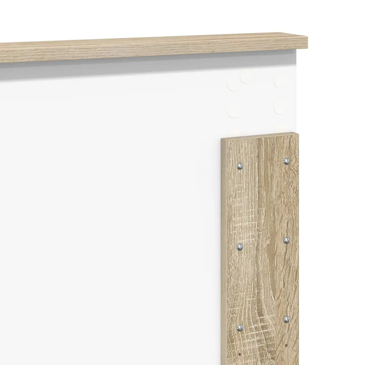 Headboard Engineered Wood Rectangular Modern Brown Sonoma Oak