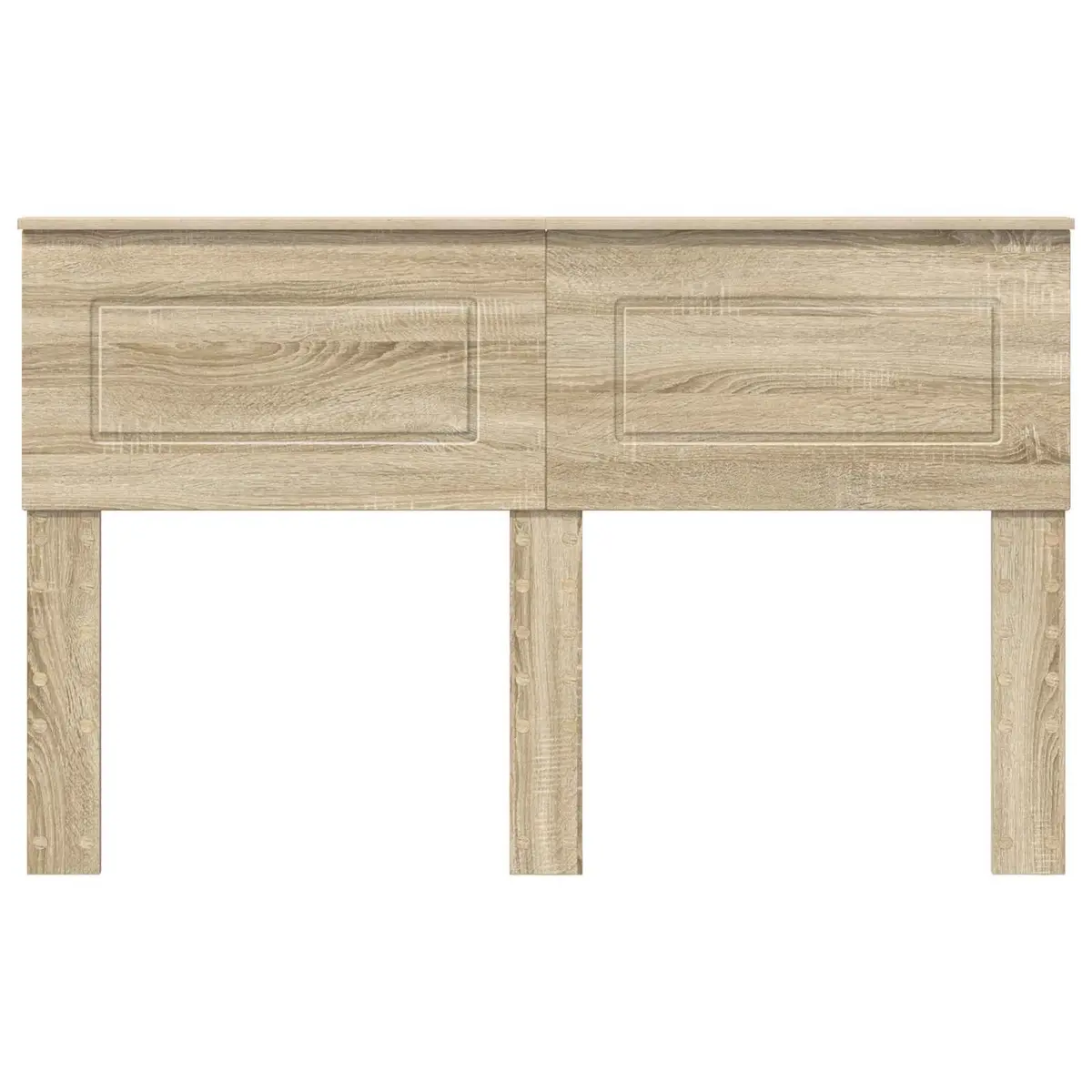 Headboard Engineered Wood Brown Bedroom Furniture Modern Rectangular Design