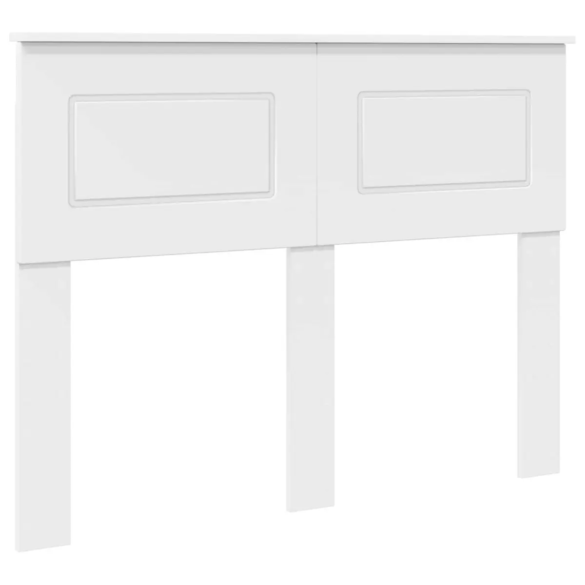 White Engineered Wood Modern Headboard for Bedrooms