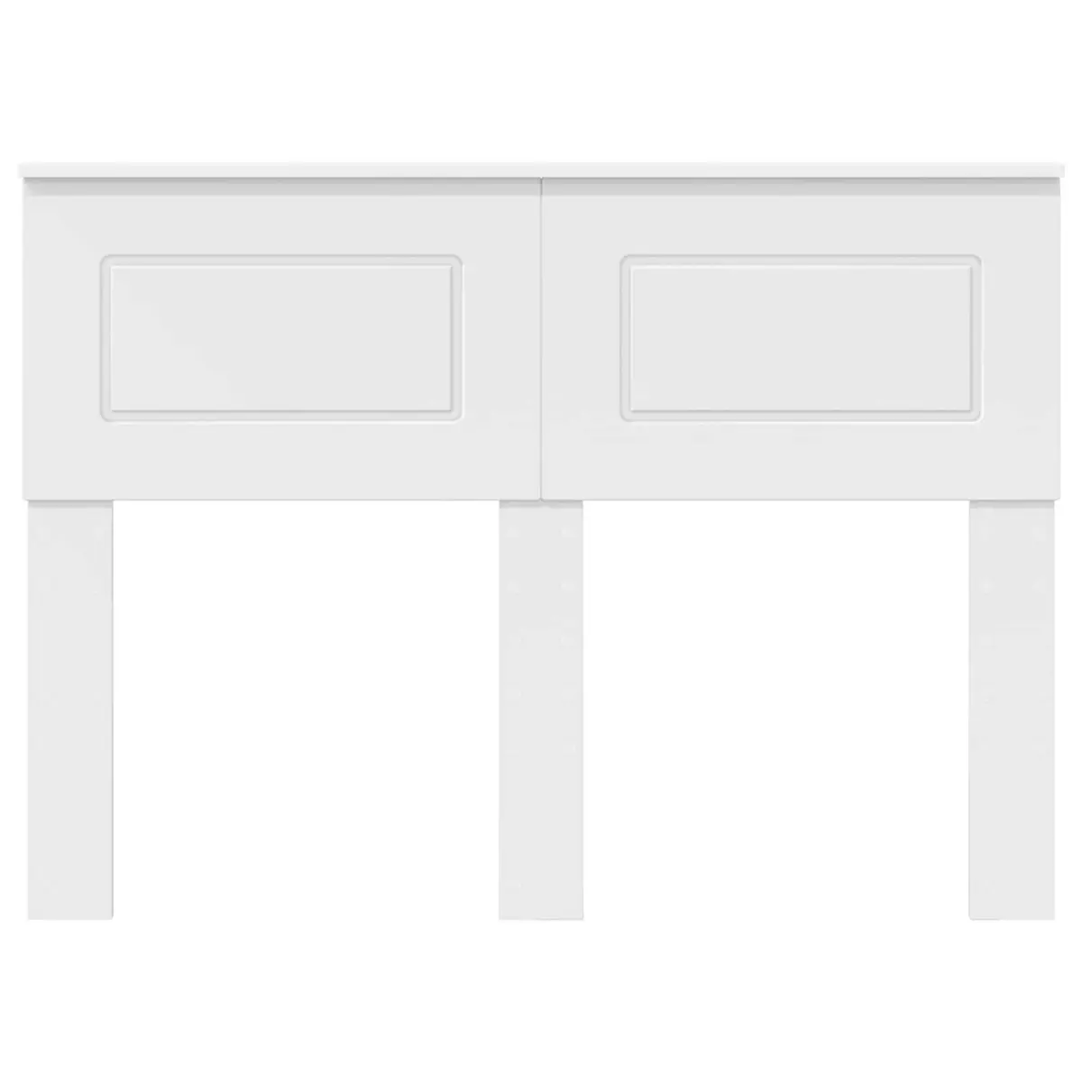 White Engineered Wood Modern Headboard for Bedrooms
