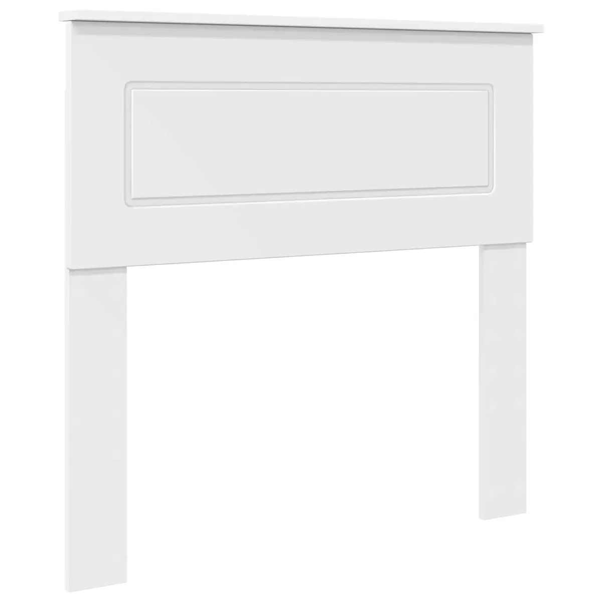 White Engineered Wood Headboard for Modern Bedrooms
