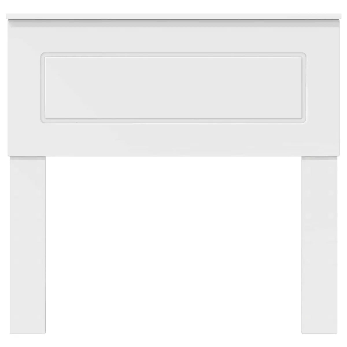 White Engineered Wood Headboard for Modern Bedrooms