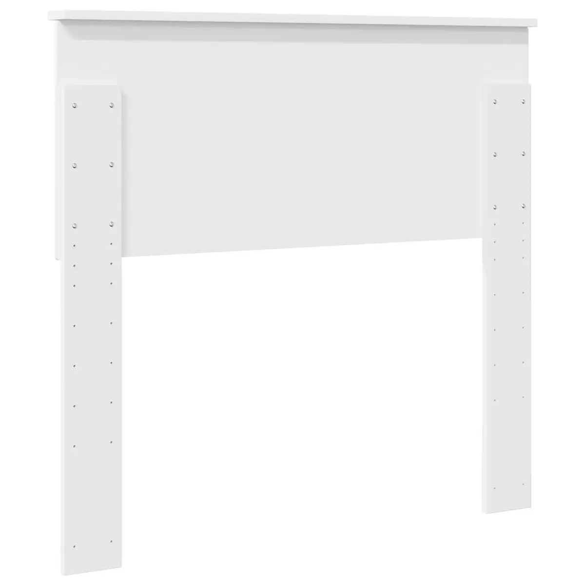 White Engineered Wood Headboard for Modern Bedrooms