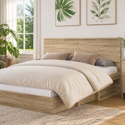 Sophisticated Brown Sonoma Oak Headboard for Modern Bedrooms