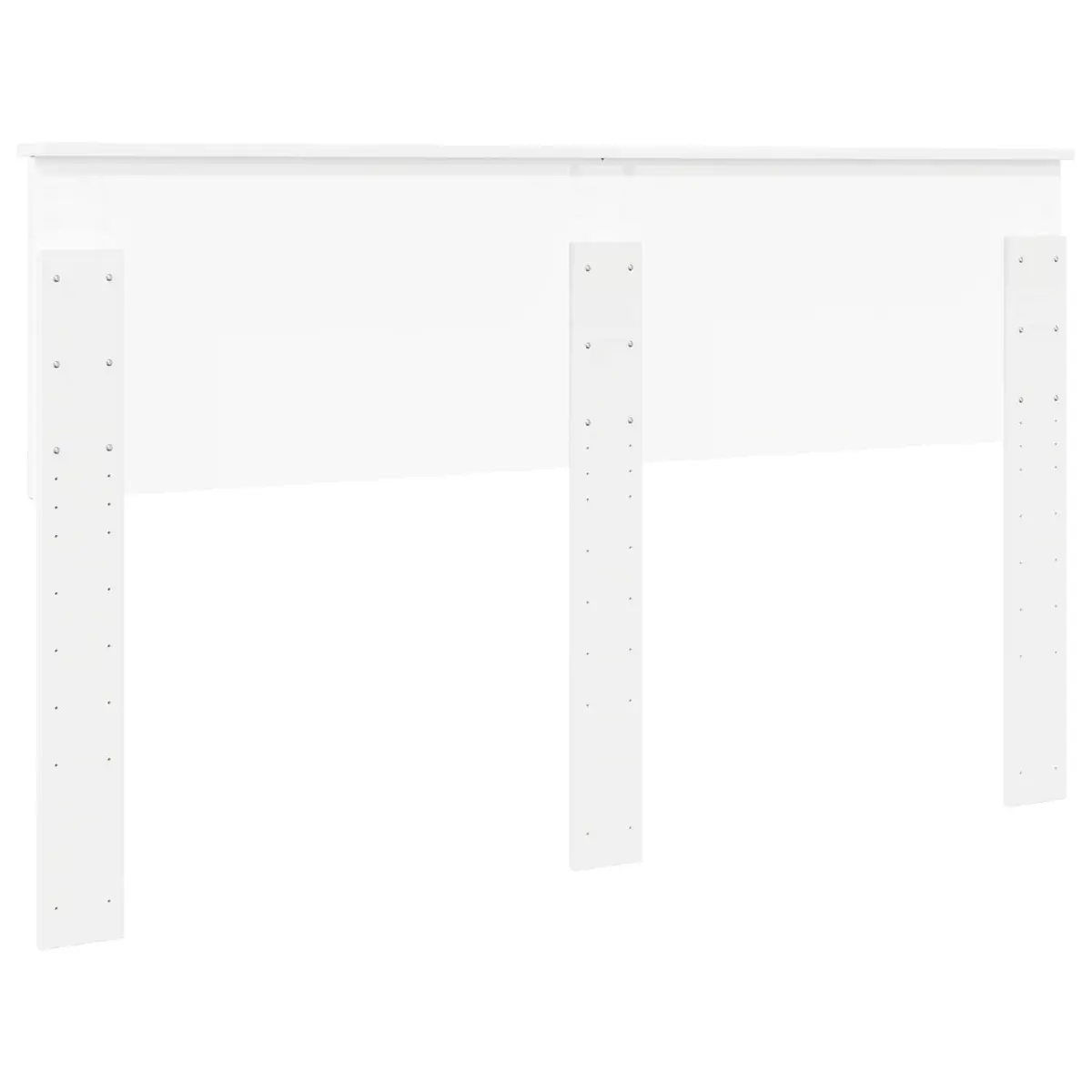 Engineered Wood Headboard White Rectangular Modern Minimalist