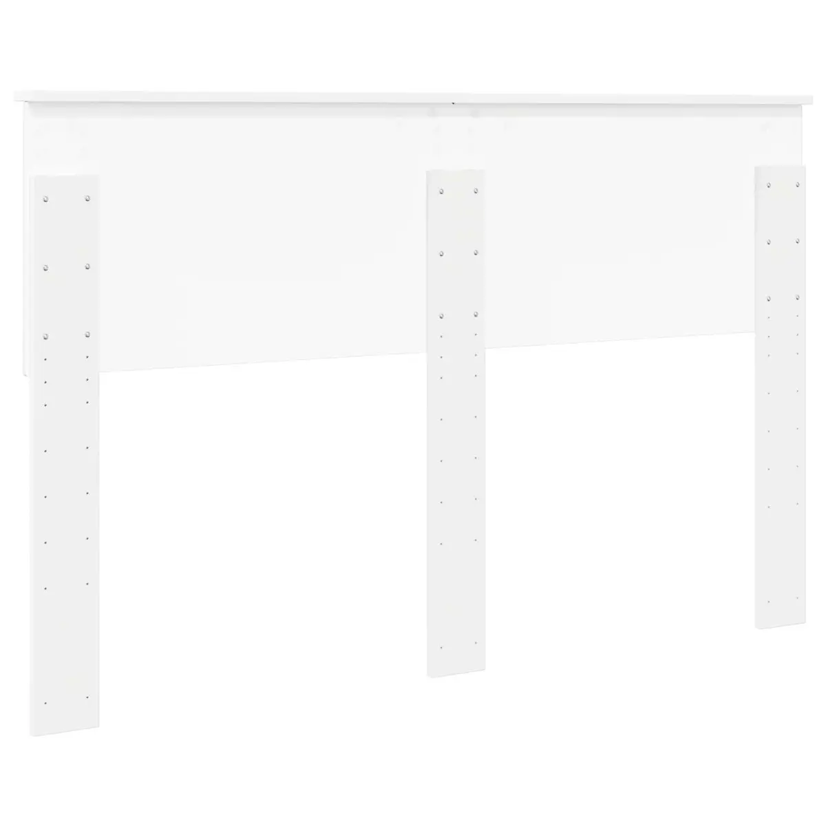 Engineered Wood Headboard White Rectangular Modern Minimalist Bedroom Furniture