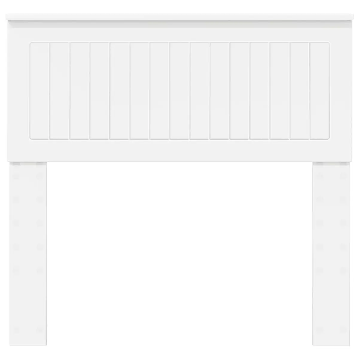White Engineered Wood Headboard for Bedrooms