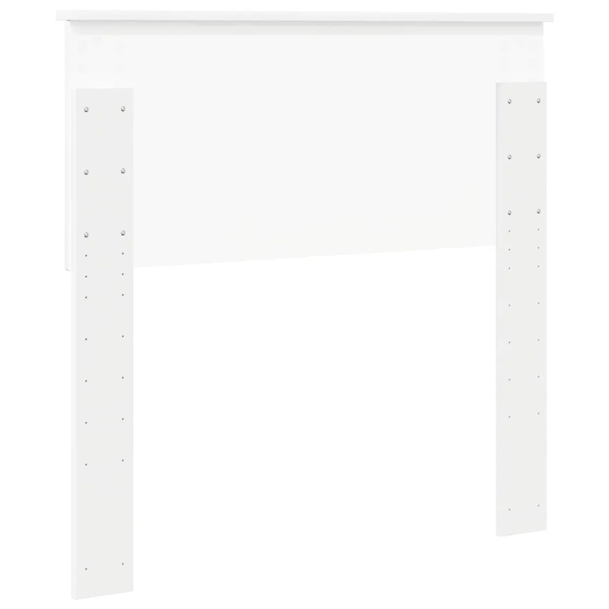 White Engineered Wood Headboard for Bedrooms