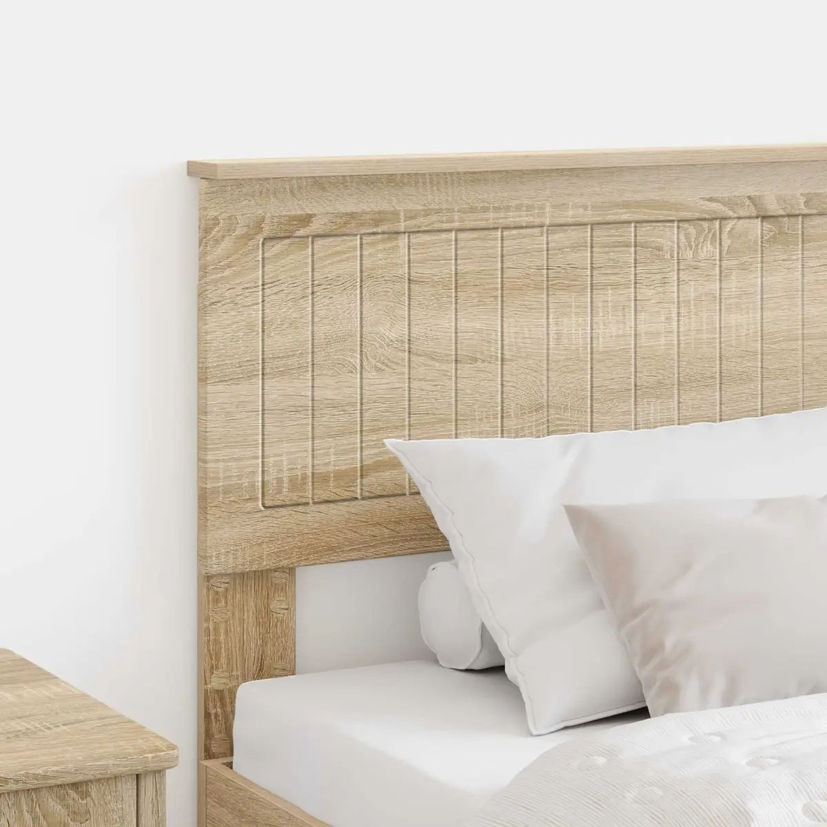 Brown Engineered Wood Headboard for Modern Bedrooms
