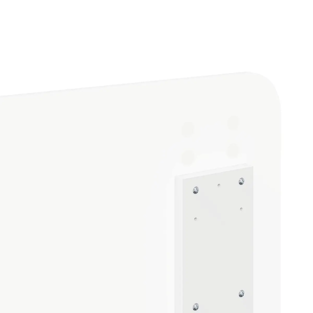 White Engineered Wood Headboard Modern Minimalist Bedroom Furniture
