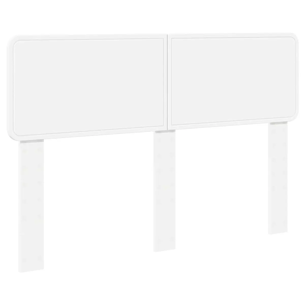 Engineered Wood White Headboard for Modern Bedrooms