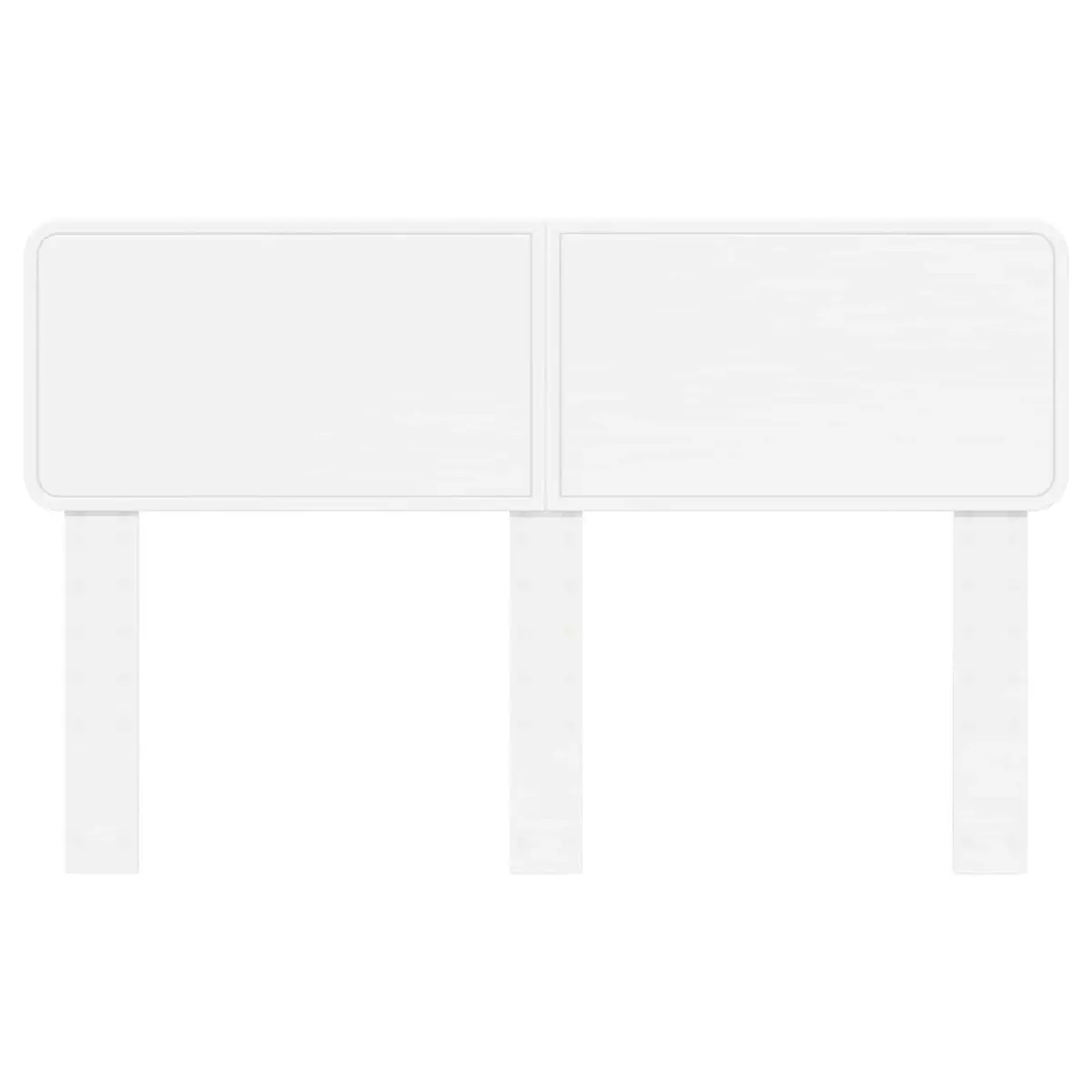Engineered Wood White Headboard for Modern Bedrooms