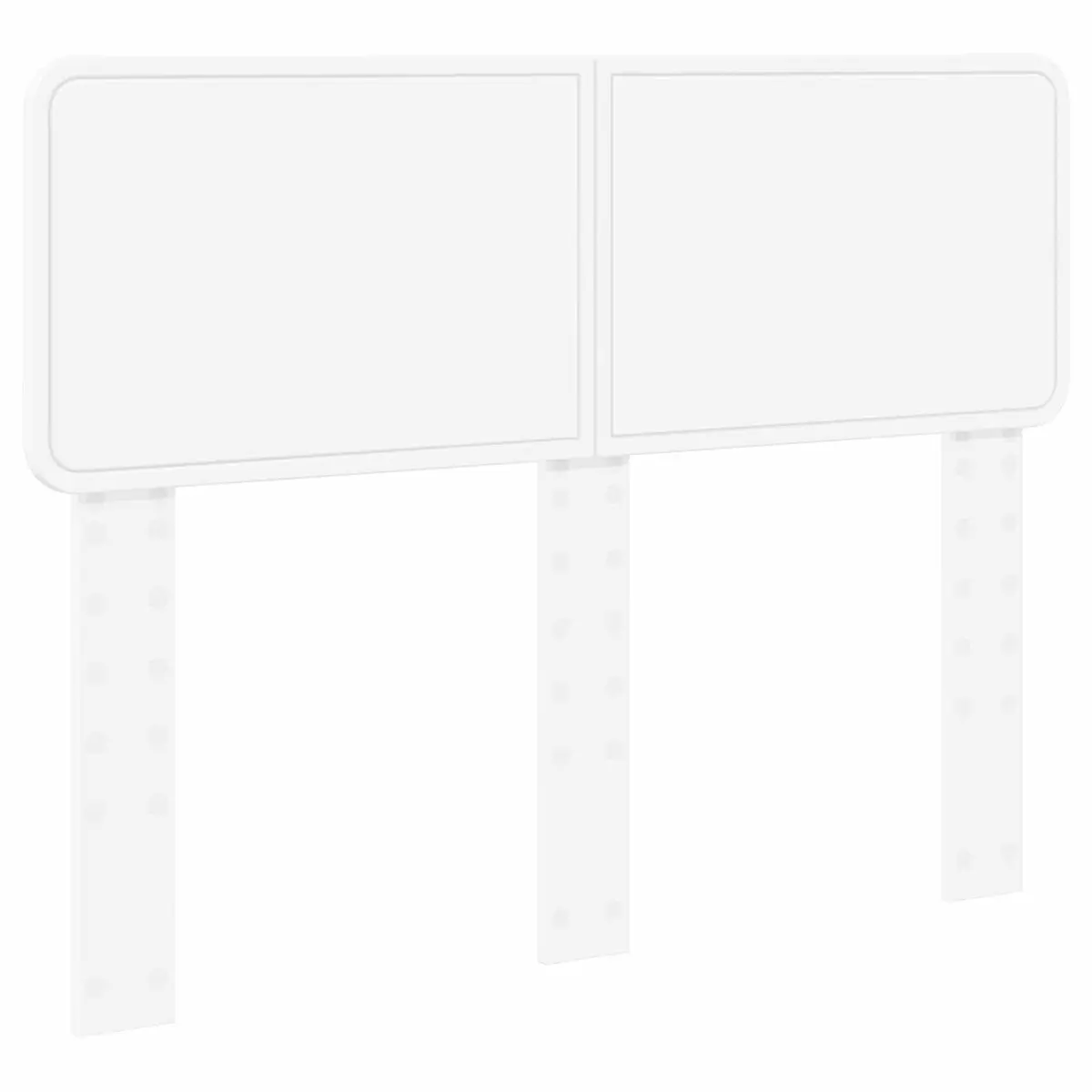 Engineered Wood Headboard Modern Minimalist White