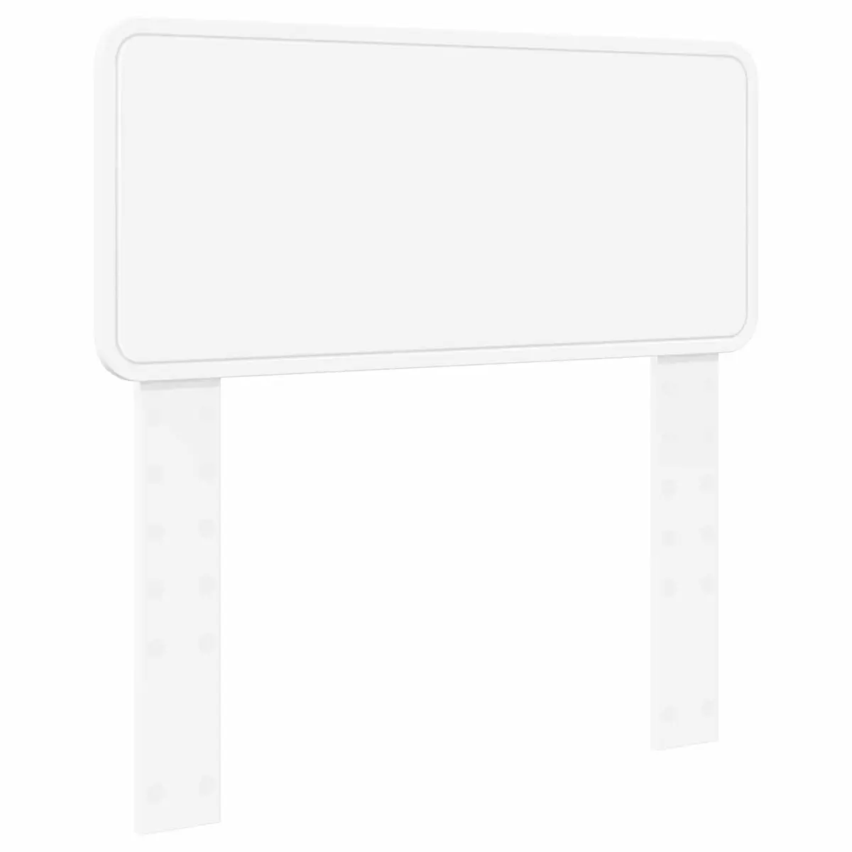 White Engineered Wood Headboard for Modern Bedrooms