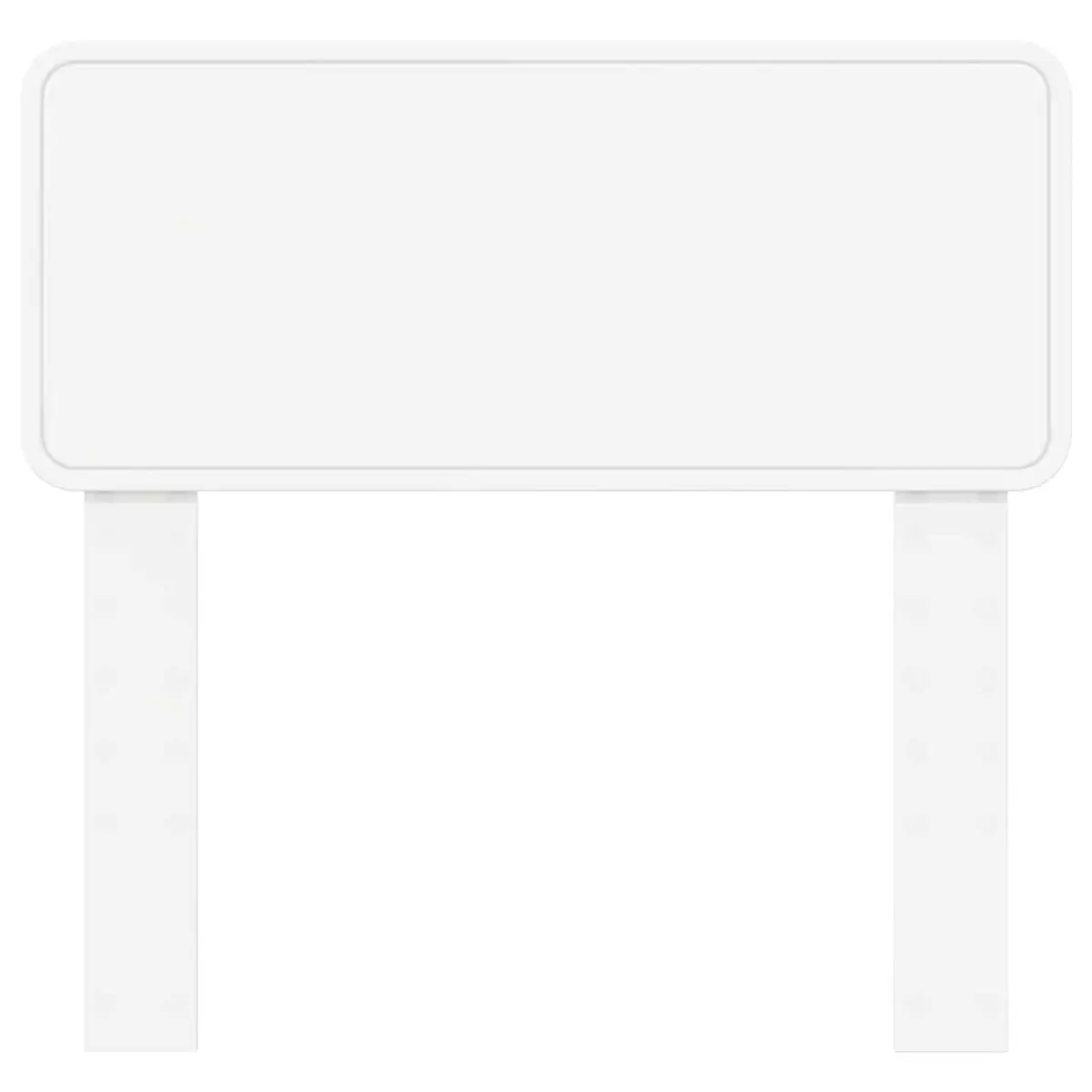 White Engineered Wood Headboard for Modern Bedrooms