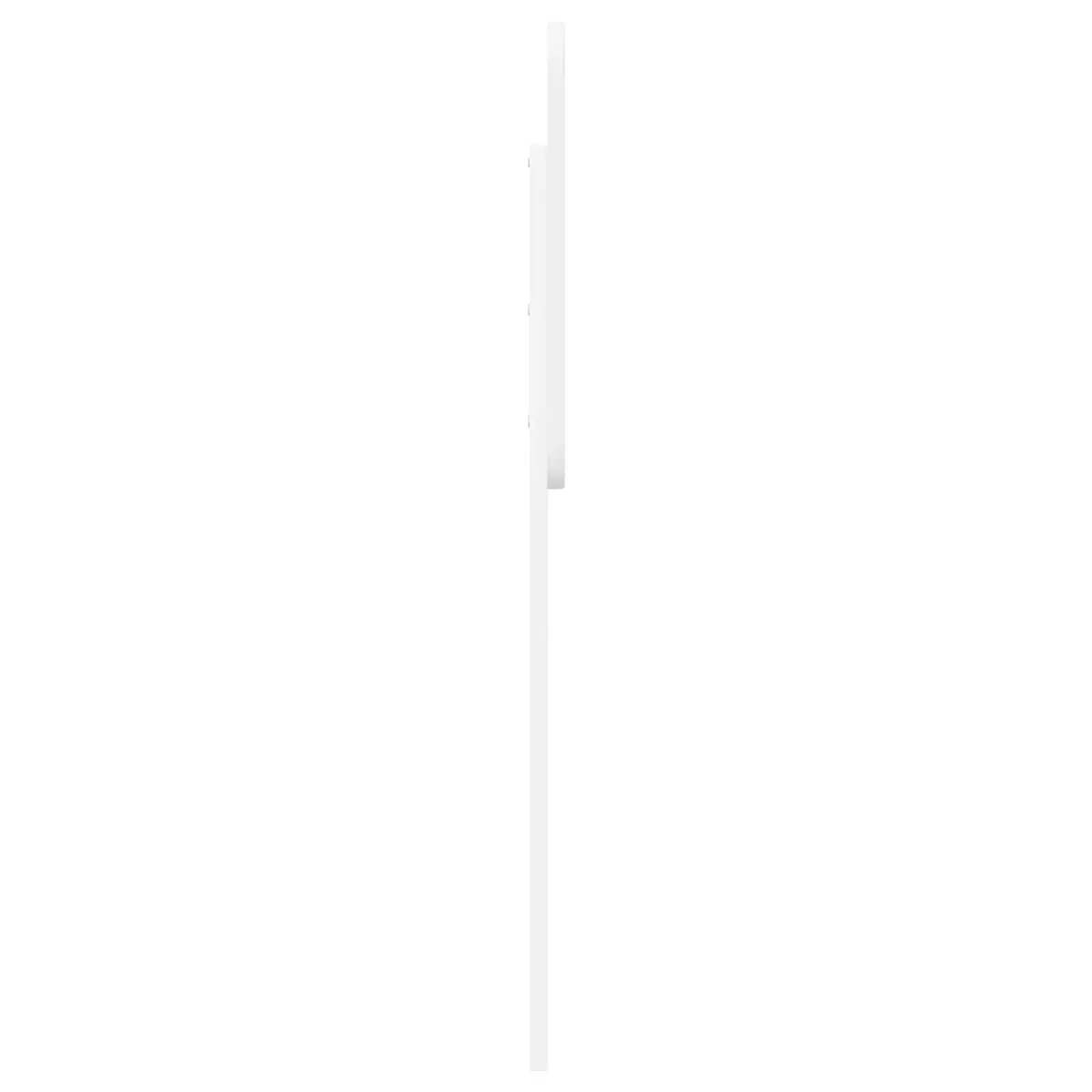 White Engineered Wood Headboard for Modern Bedrooms