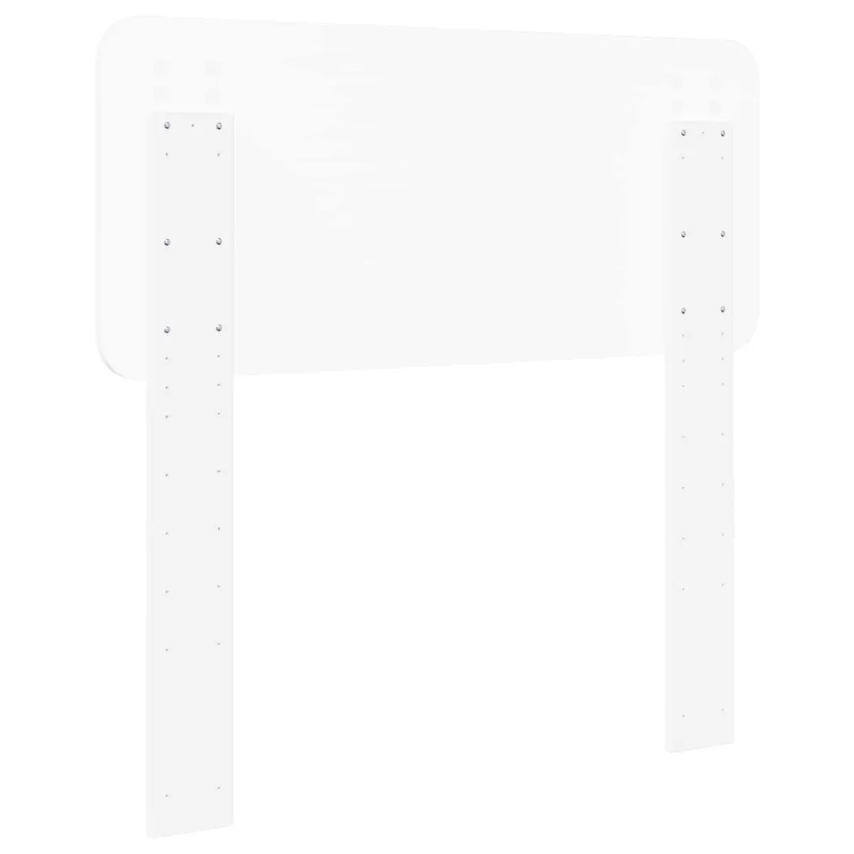White Engineered Wood Headboard for Modern Bedrooms