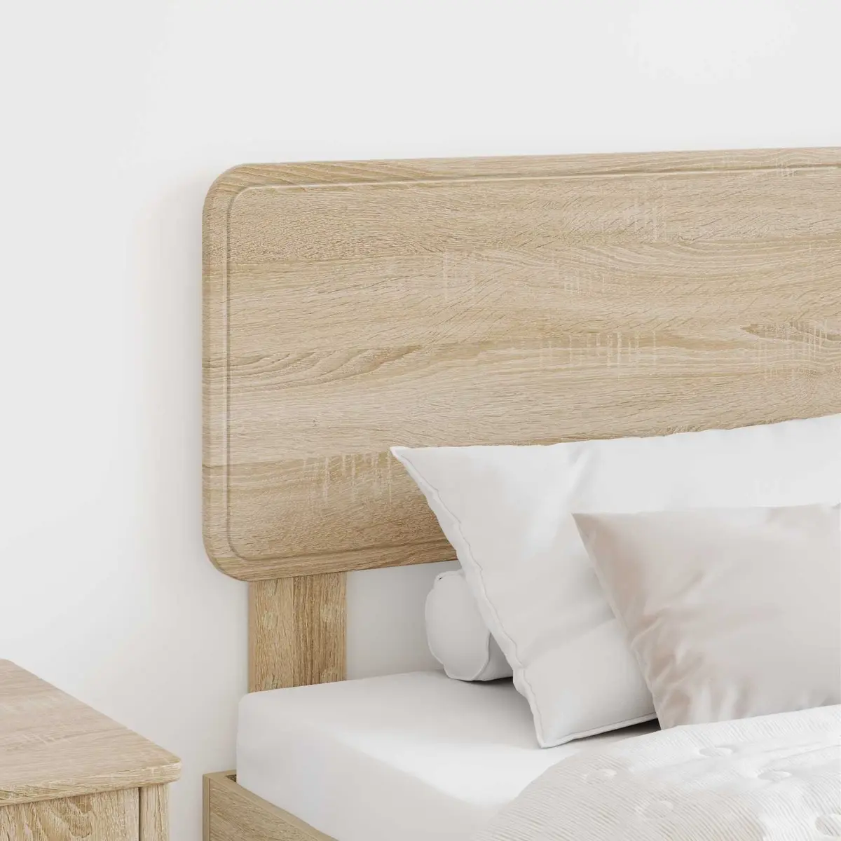 Headboard Engineered Wood Brown Modern Minimalist