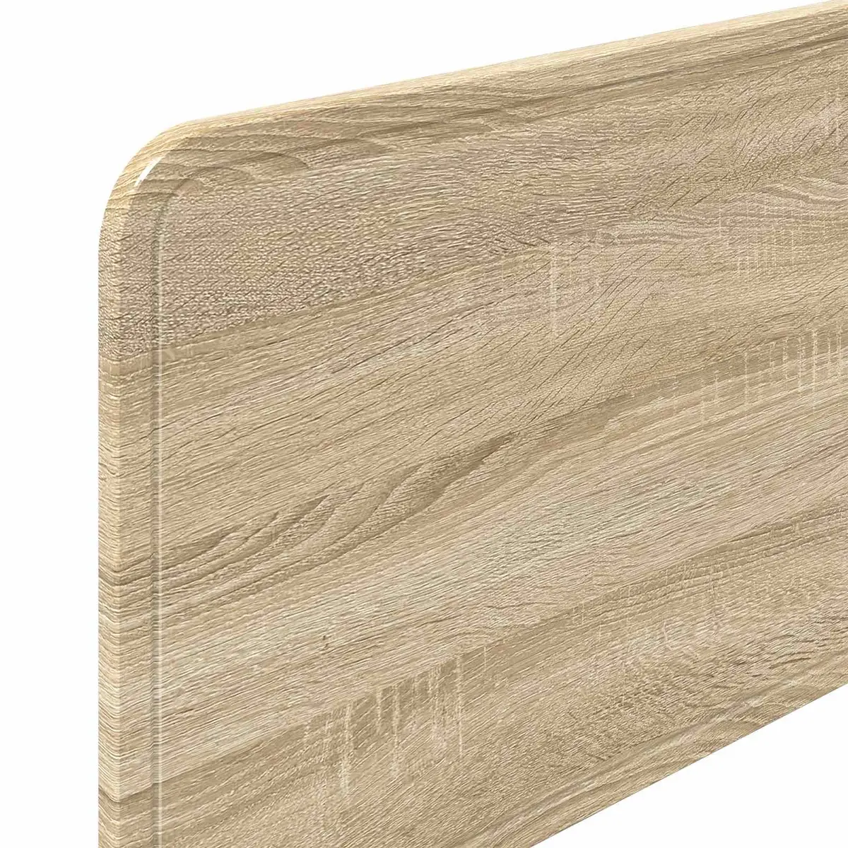 Headboard Engineered Wood Brown Modern Minimalist