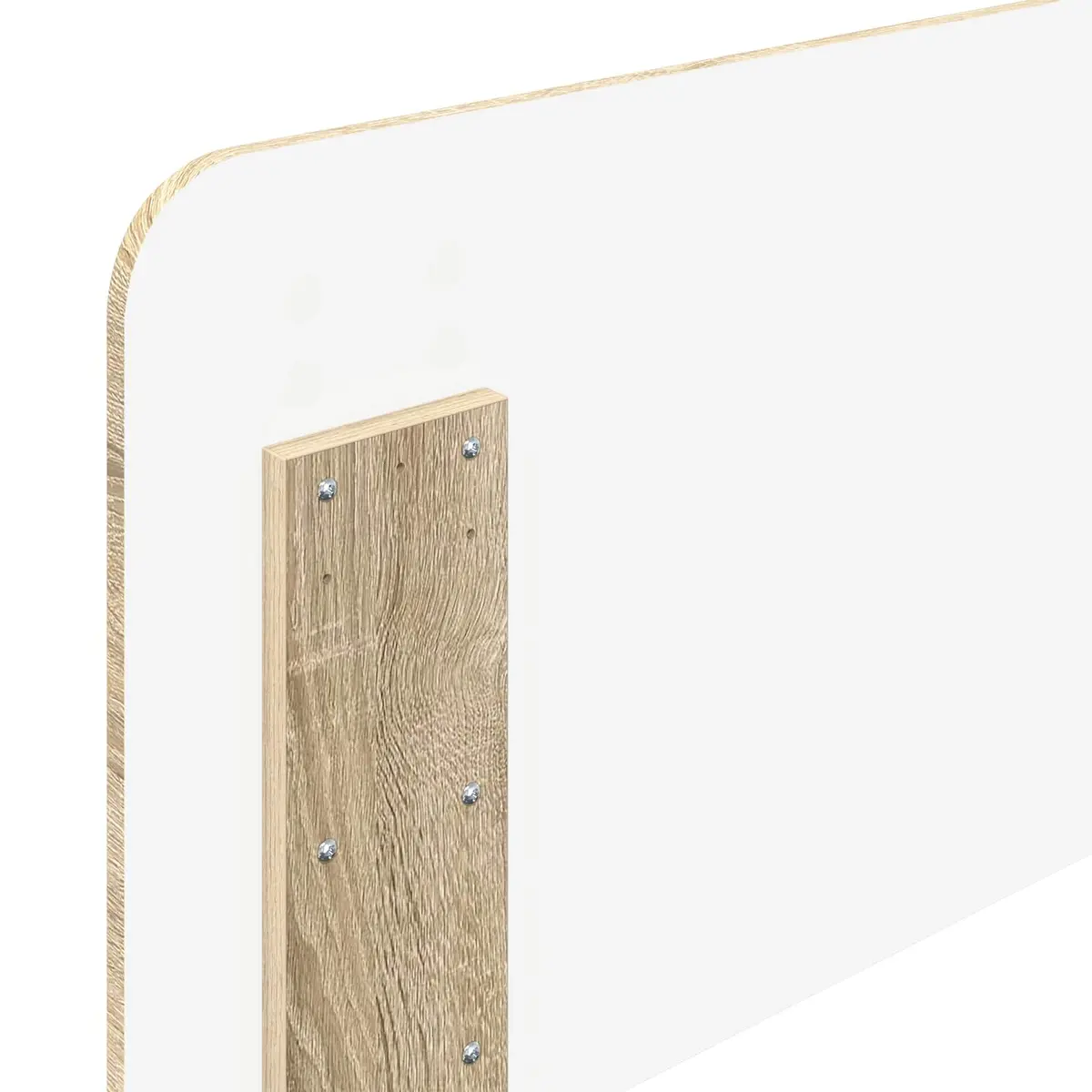 Headboard Engineered Wood Brown Modern Minimalist