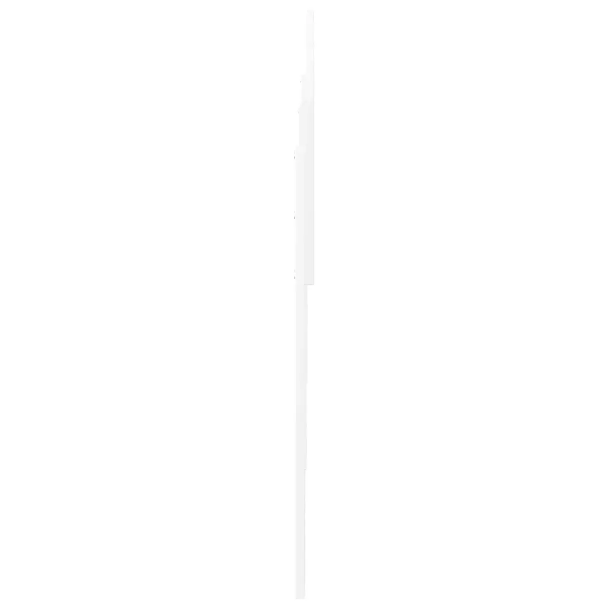 White Engineered Wood Headboard Modern Minimalist Bedroom Furniture Rectangular
