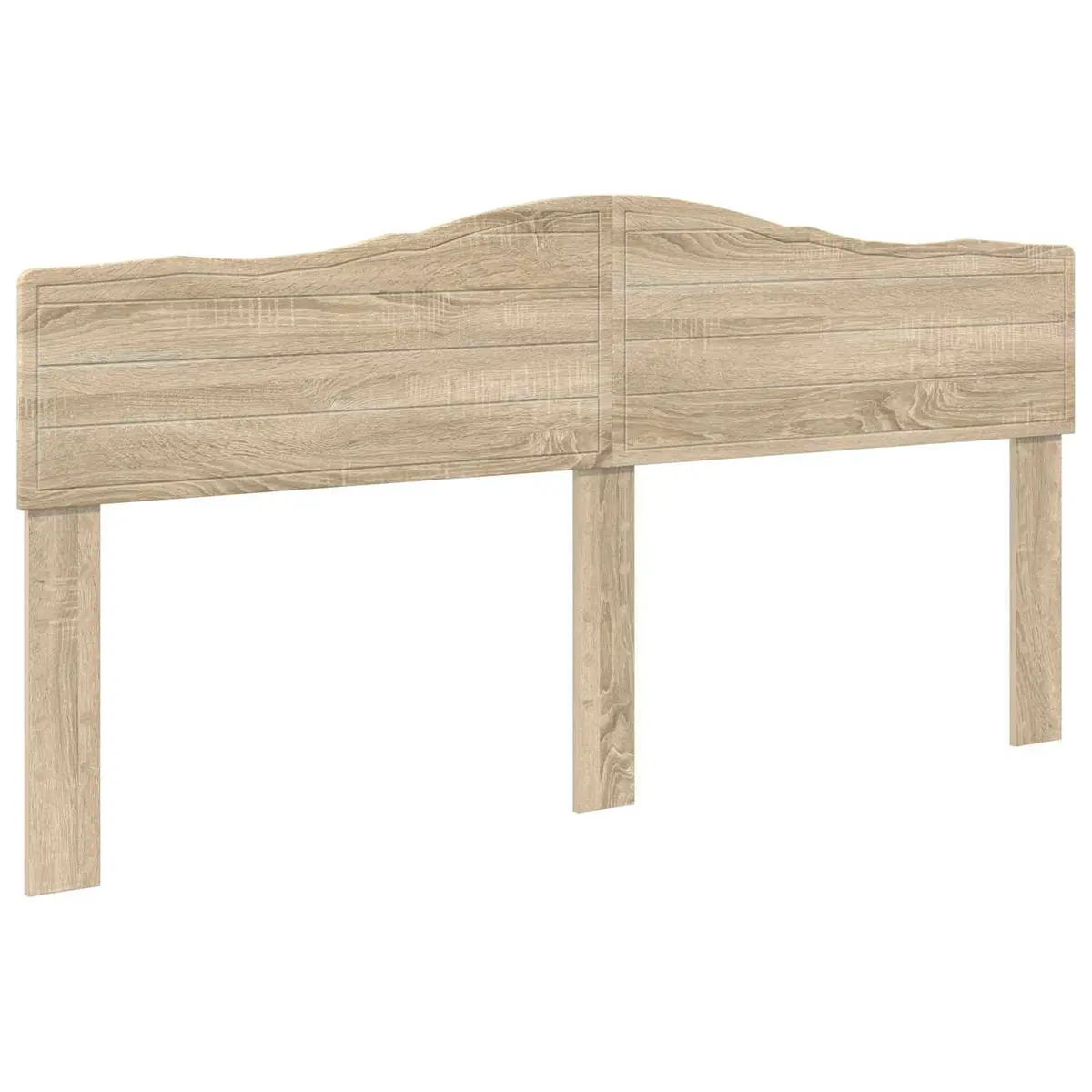 Sonoma Oak Modern Headboard in Engineered Wood