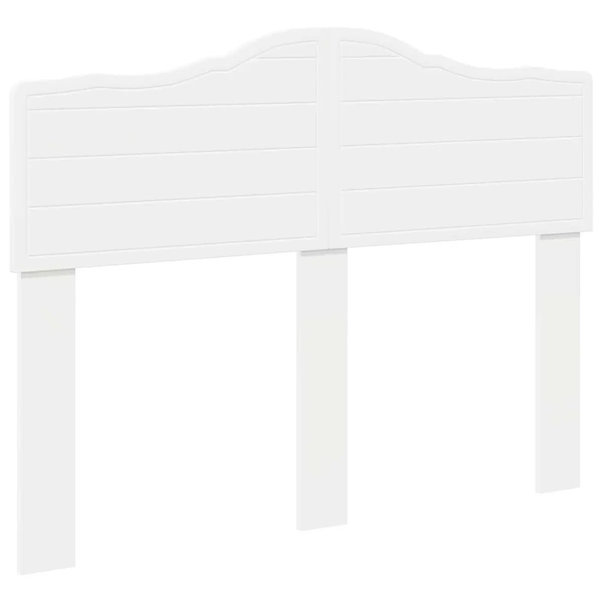 Minimalist White Engineered Wood Headboard