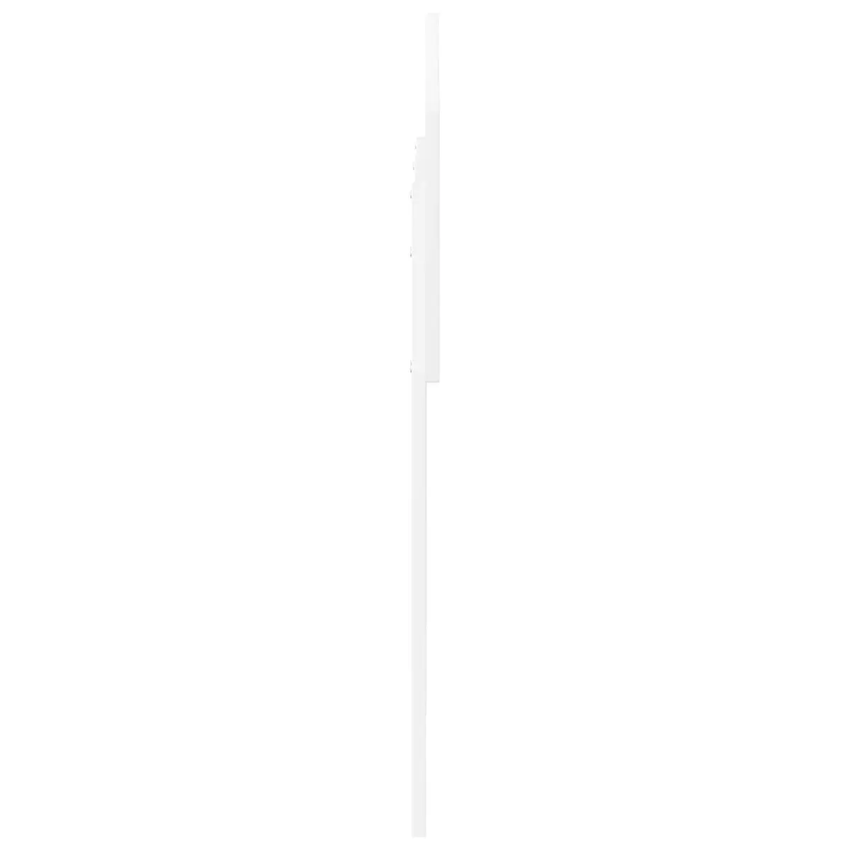 Minimalist White Engineered Wood Headboard