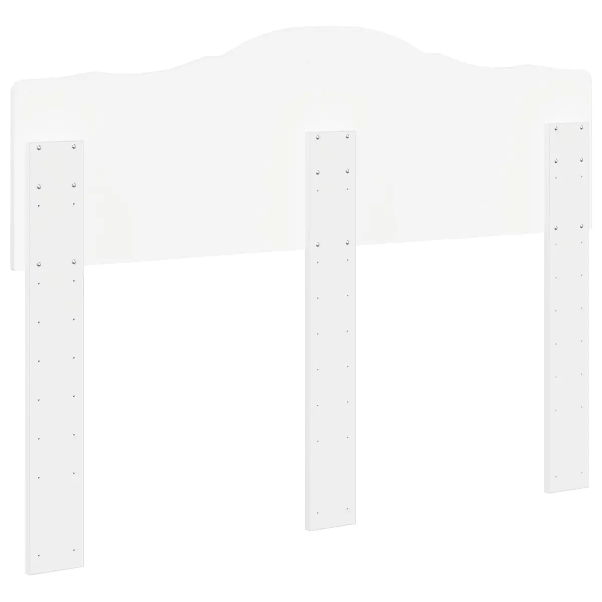 Minimalist White Engineered Wood Headboard