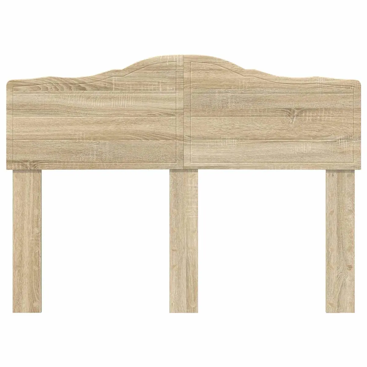 Brown Rectangle Headboard in Engineered Wood