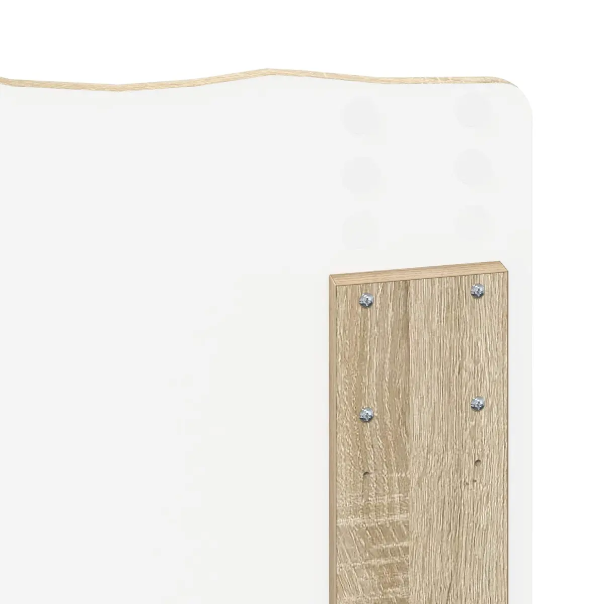 Brown Rectangle Headboard in Engineered Wood