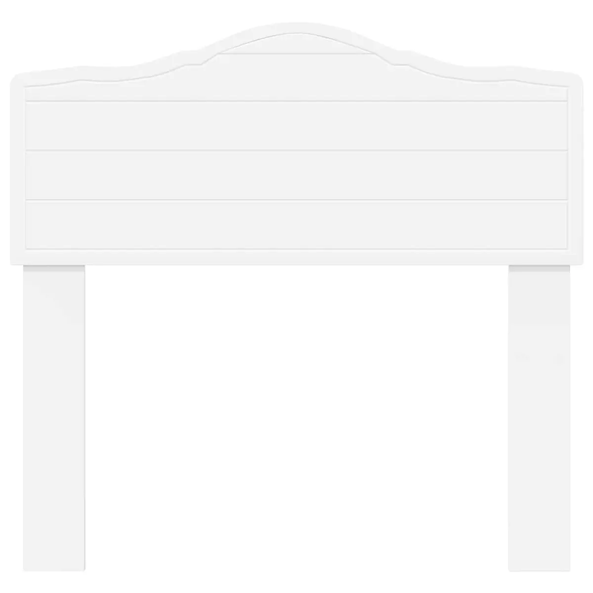 White Engineered Wood Headboard for Modern Bedrooms