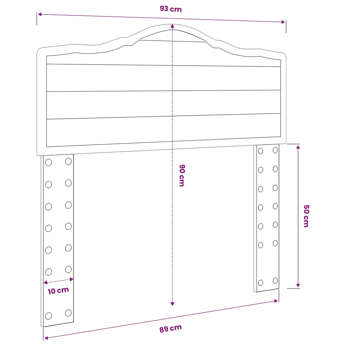 Engineered Wood Headboard for Modern Bedrooms