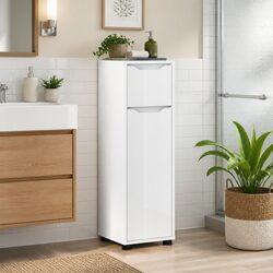 30.5 x 30 x 101 cm White Bathroom Vanity Cabinet