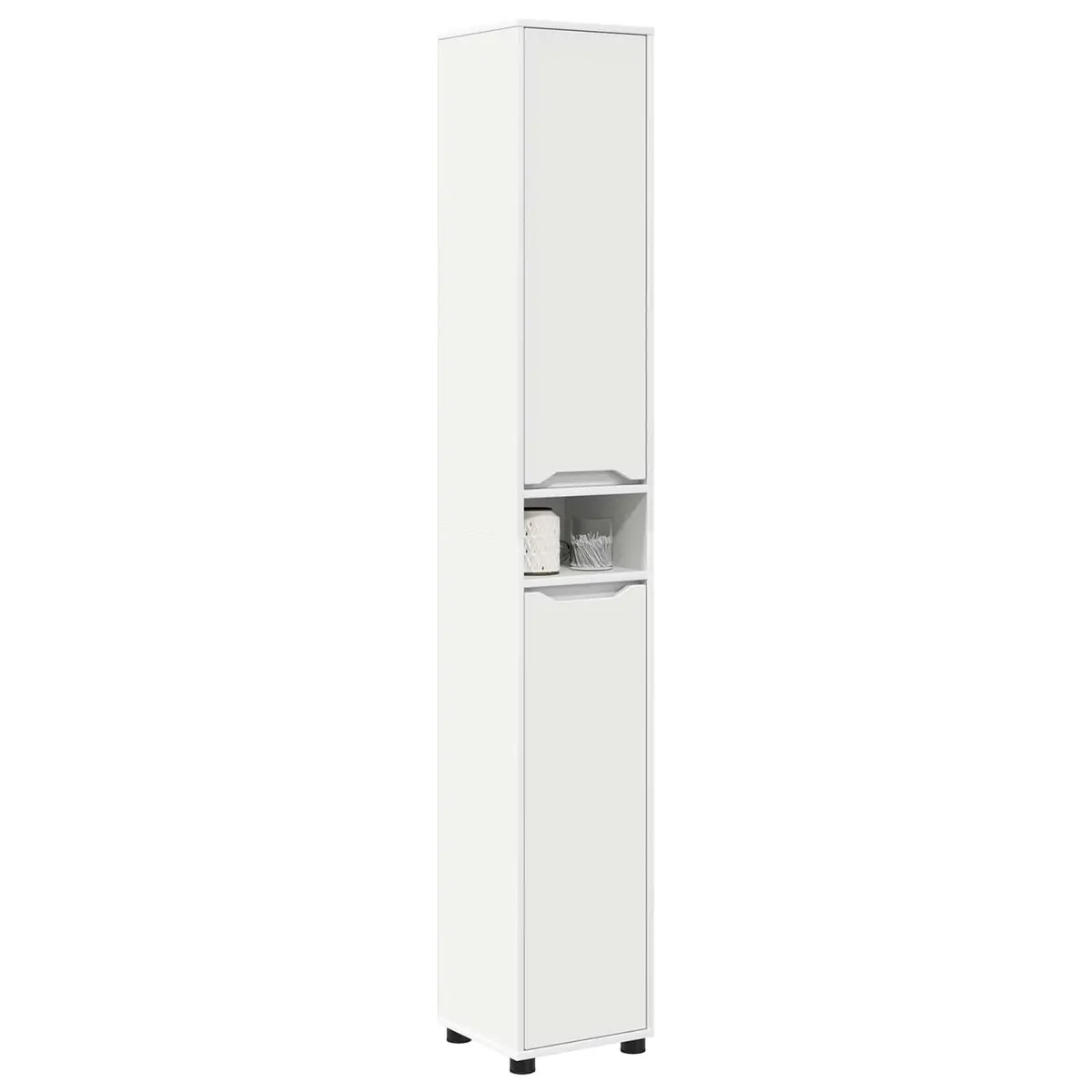 White Bathroom Vanity Cabinet with Durable Construction