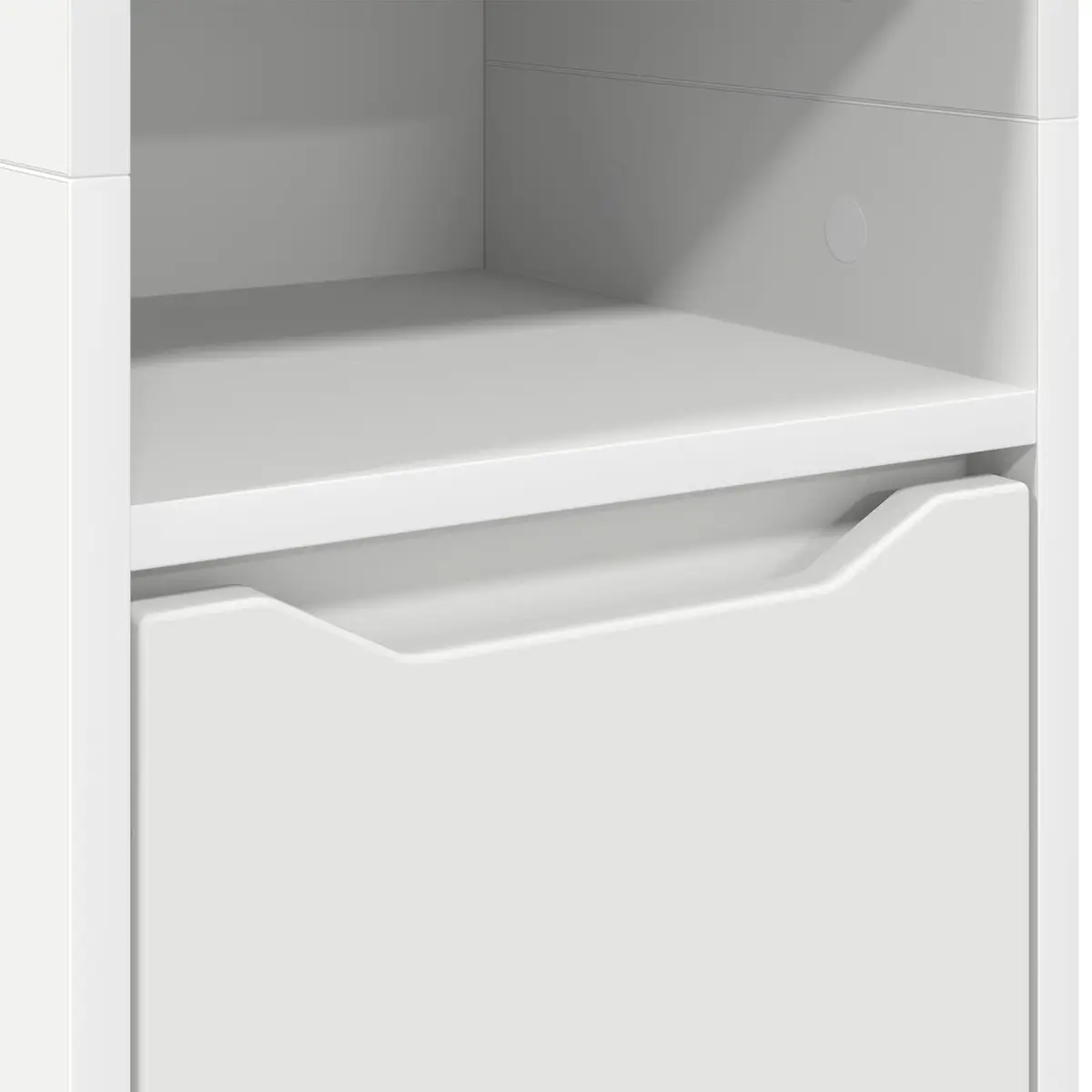 White Bathroom Vanity Cabinet with Durable Construction