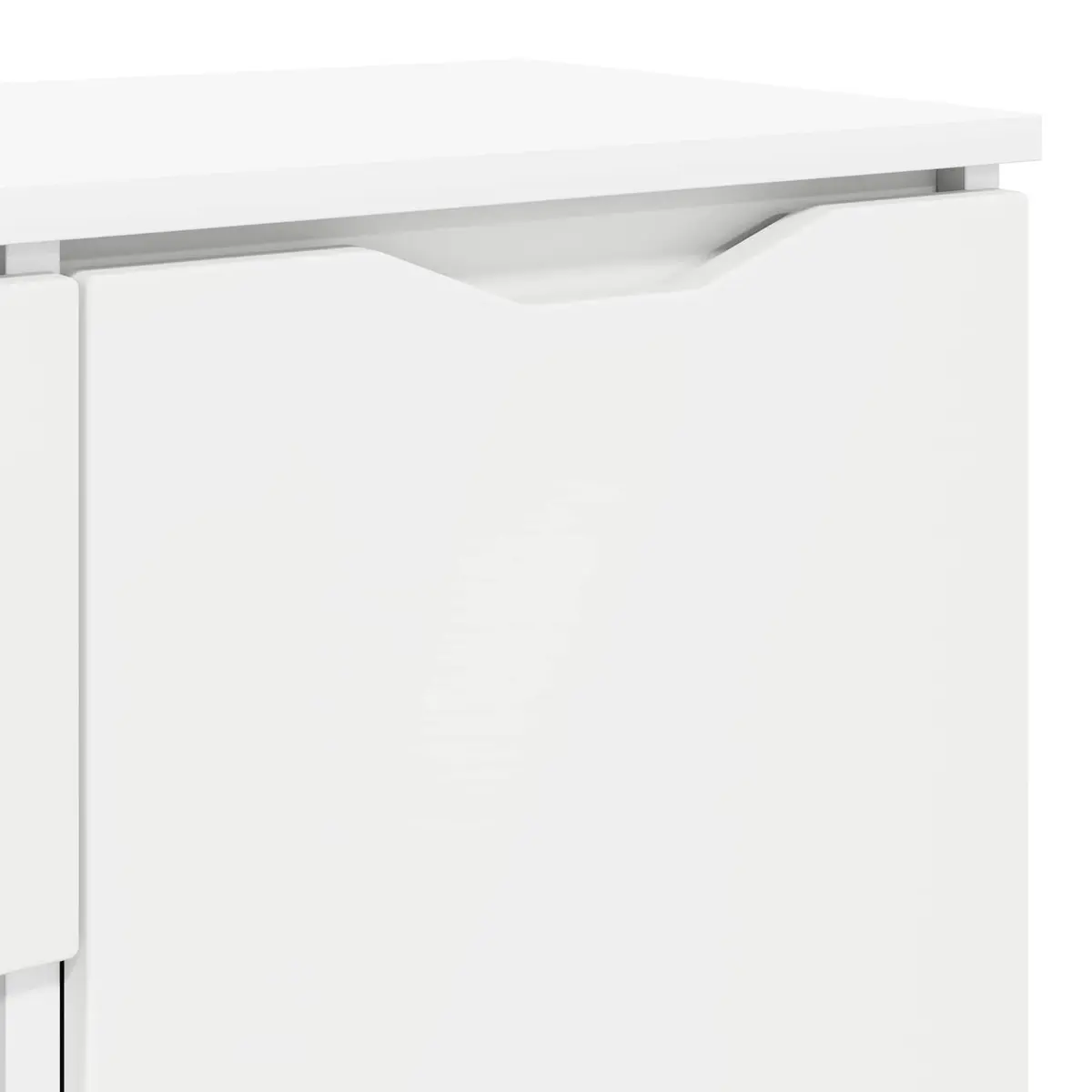 Rectangular White Sideboard Storage Cabinet