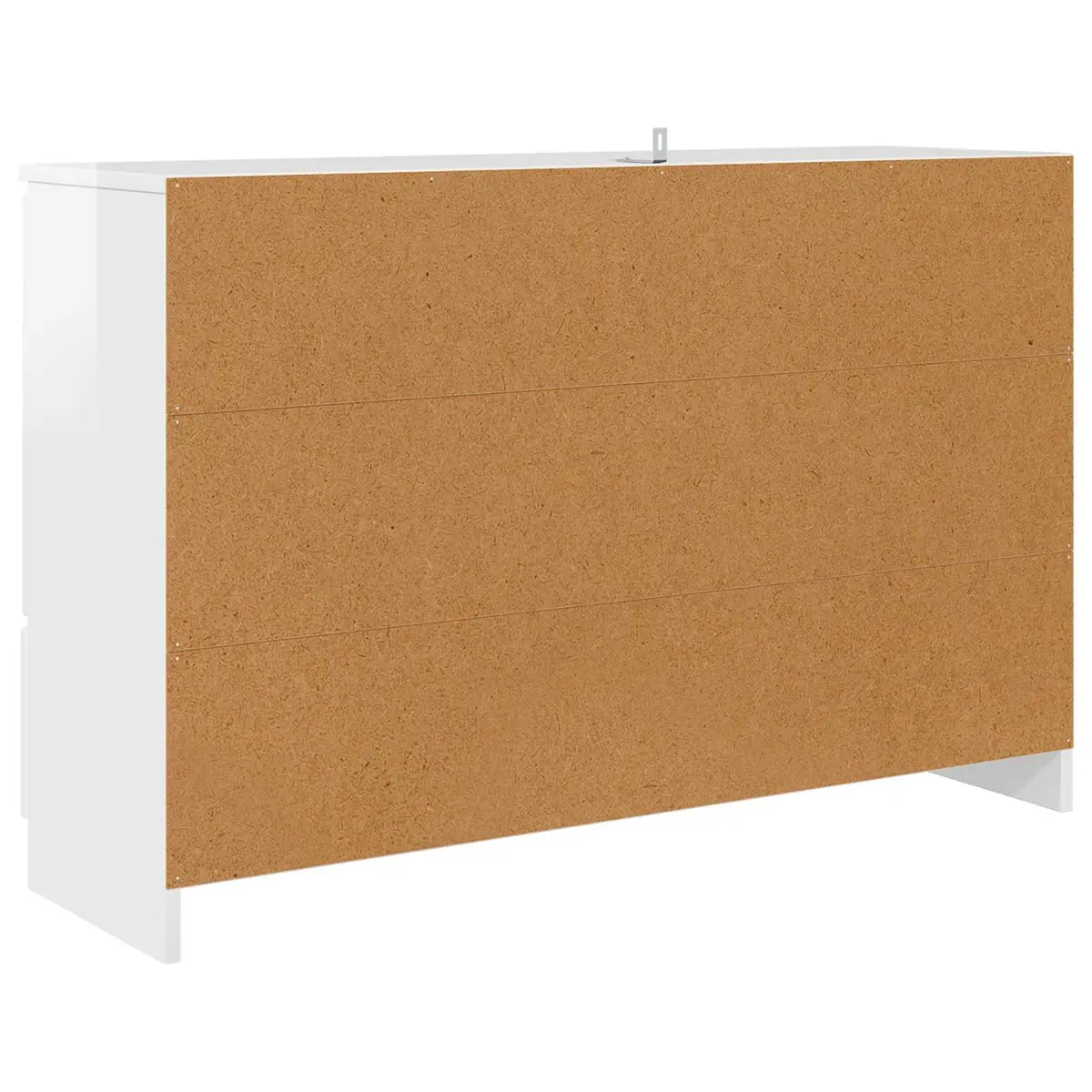 Sideboard Engineered Wood 100W x 30D x 65.6H cm High Gloss White