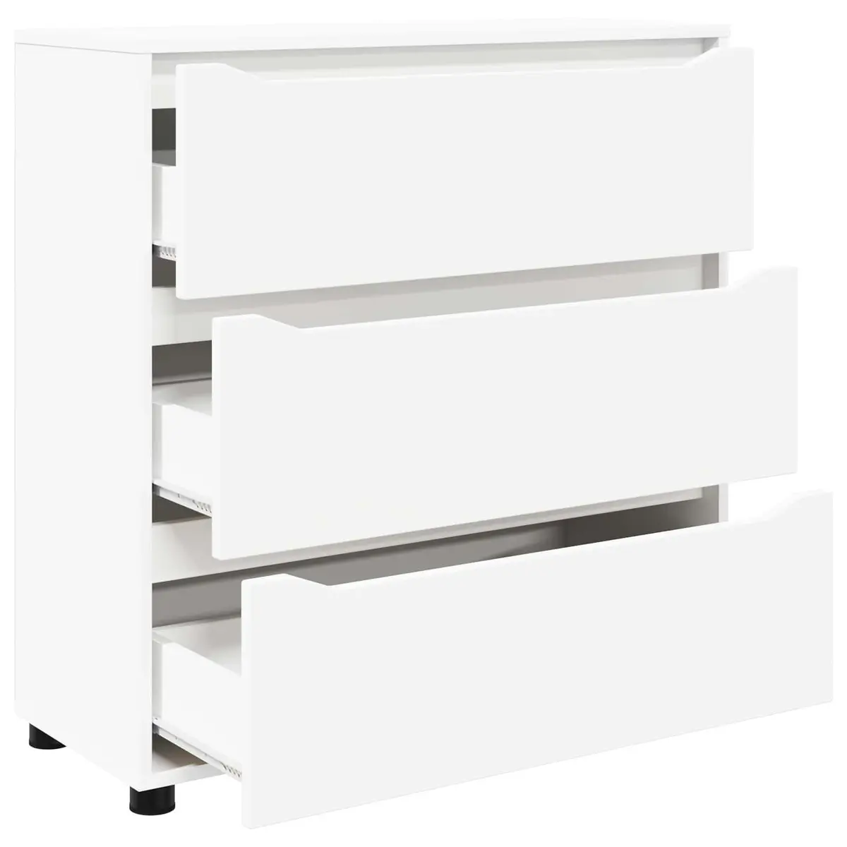Engineered Wood Storage Cabinet in White 80 x 31 x 81 cm
