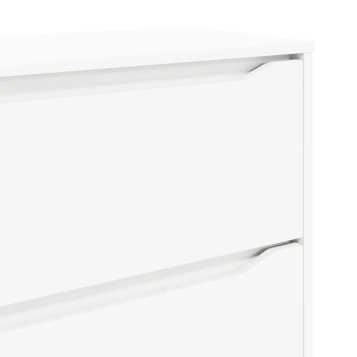 White Storage Cabinet 60x48x81cm Engineered Wood