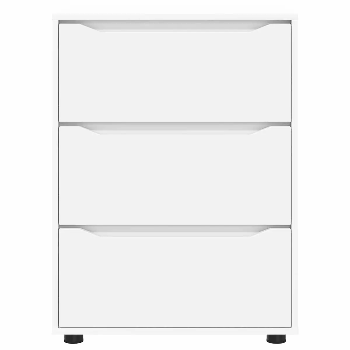 White Storage Cabinet 60x48x81cm Engineered Wood