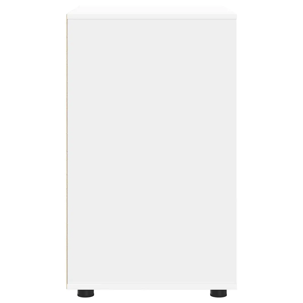 White Storage Cabinet 60x48x81cm Engineered Wood