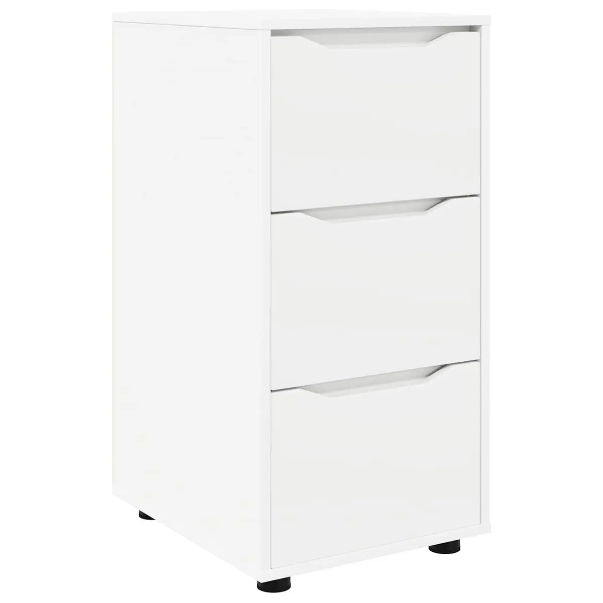 Engineered Wood Storage Cabinet in White